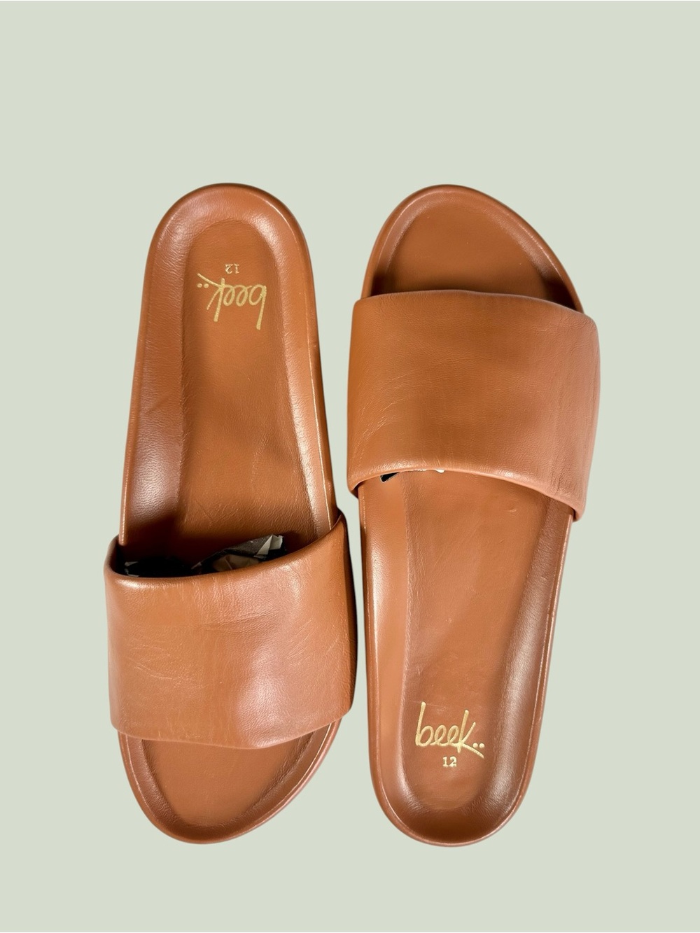 NWT Beek Pelican Platform Slide Sandals